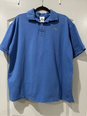 Lacoste Men’s Sky Blue Polo with Embroidered Crocodile